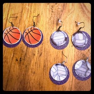 Volleyball/ Basketball earrings